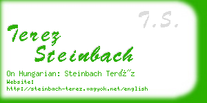 terez steinbach business card